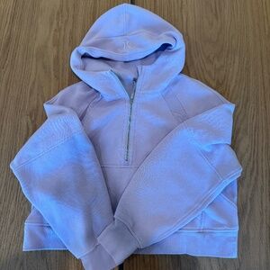 Women's Lululemon Half Zip Scuba- Light purple, size M/L
